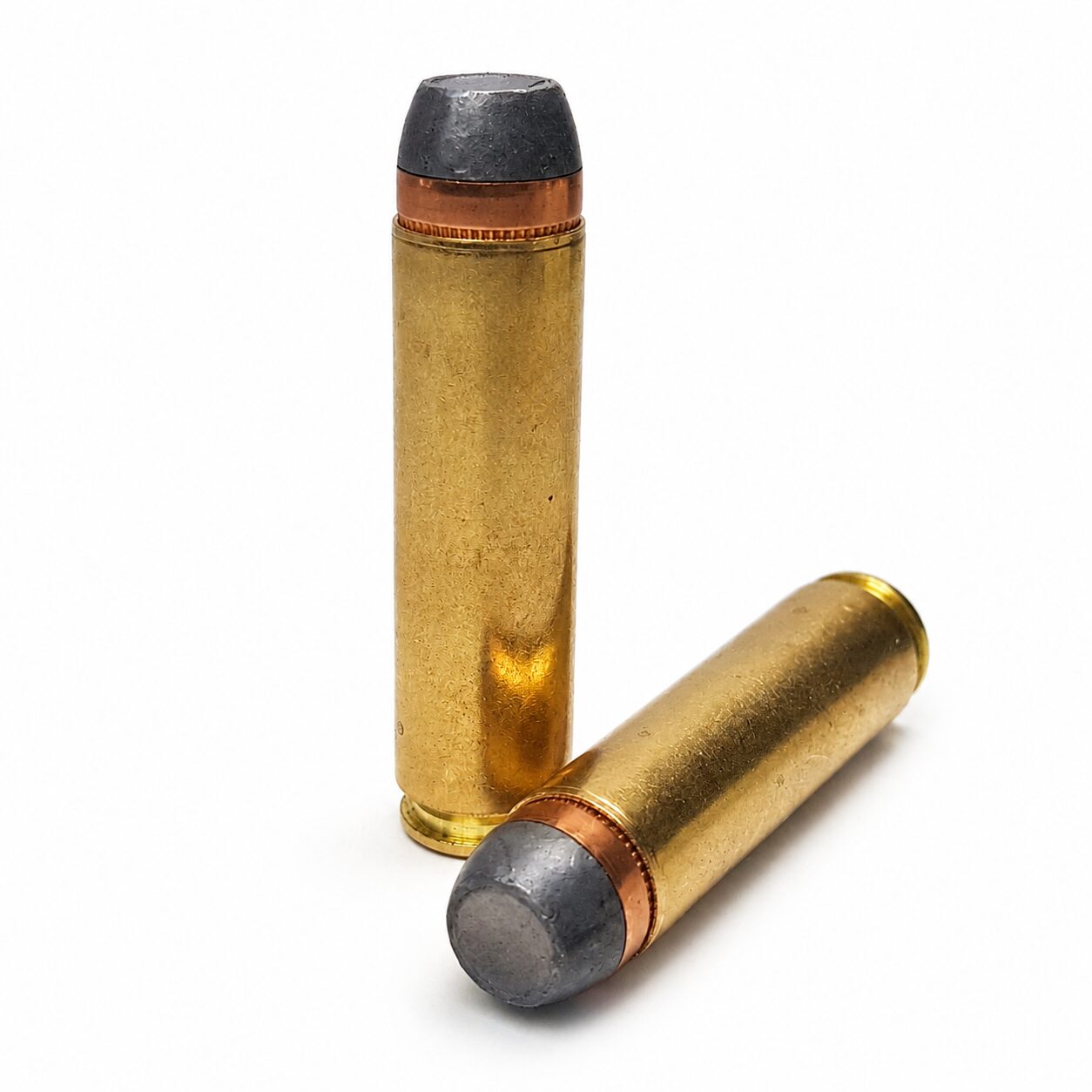 Gold Country 450 Bushmaster 300-grain Speer Deep Curl loaded ammunition — two-cartridge arrangement