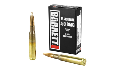 Barrett Ammo, 50BMG, 661Gr, Full Metal Jacket, 10 Rounds per Box, 2,750fps 14670
