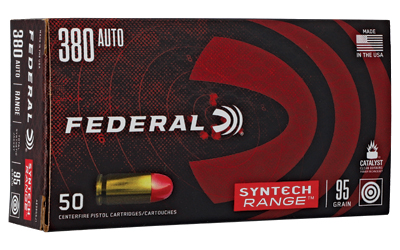 Federal American Eagle  Syntech  380ACP  95 Grain  Total Synthetic Jacket  50 Round Box AE380SJ1