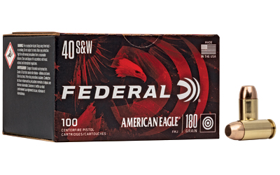 Federal American Eagle  40S&W  180 Grain  Full Metal Jacket  100 Round Box AE40R100