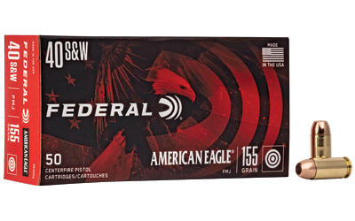 Federal American Eagle  40S&W  155 Grain  Full Metal Jacket  50 Round Box AE40R2