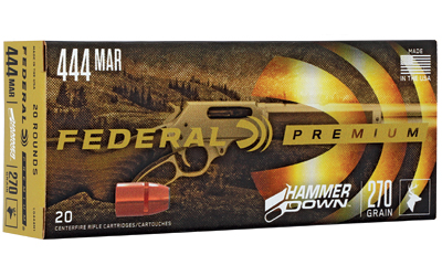 Federal Premium  HammerDown  444 Marlin  270 Grain  Soft Point  20 Round Box  Designed for Lever Action Rifles LG444M1