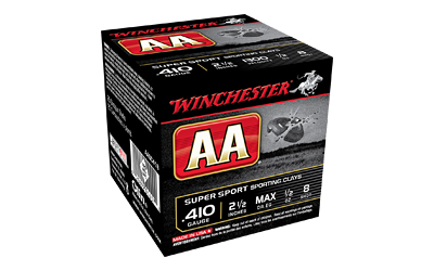 Winchester Ammunition AA Supersport Sporting Clay  410 Gauge 2.5"  #8  1/2 oz.  25 Round Box AASC418