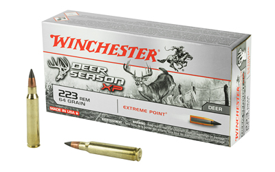 Winchester Ammunition Deer Season  223 Rem  64 Grain  Extreme Point Polymer Tip  20 Round Box X223DS