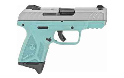 Ruger SEC9 CMP 9MM 3.42" Turquoise/Silver 10 Rounds