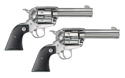 Ruger VAQUERO SASS Two Gun Set Front SightS .357 Magnum 4.6" Stainless Steel