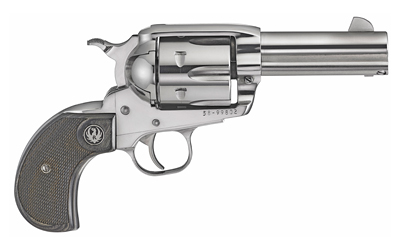 Ruger VAQUERO 44 MAG 3.75" 6 Round Stainless Steel Birdshead Grips