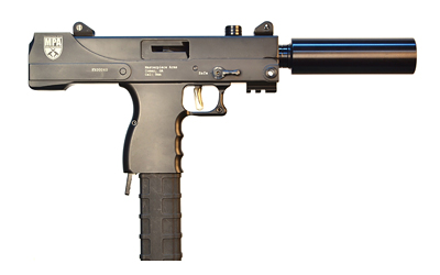 MPA PISTOL 9MM 6" 30RD TB BLK