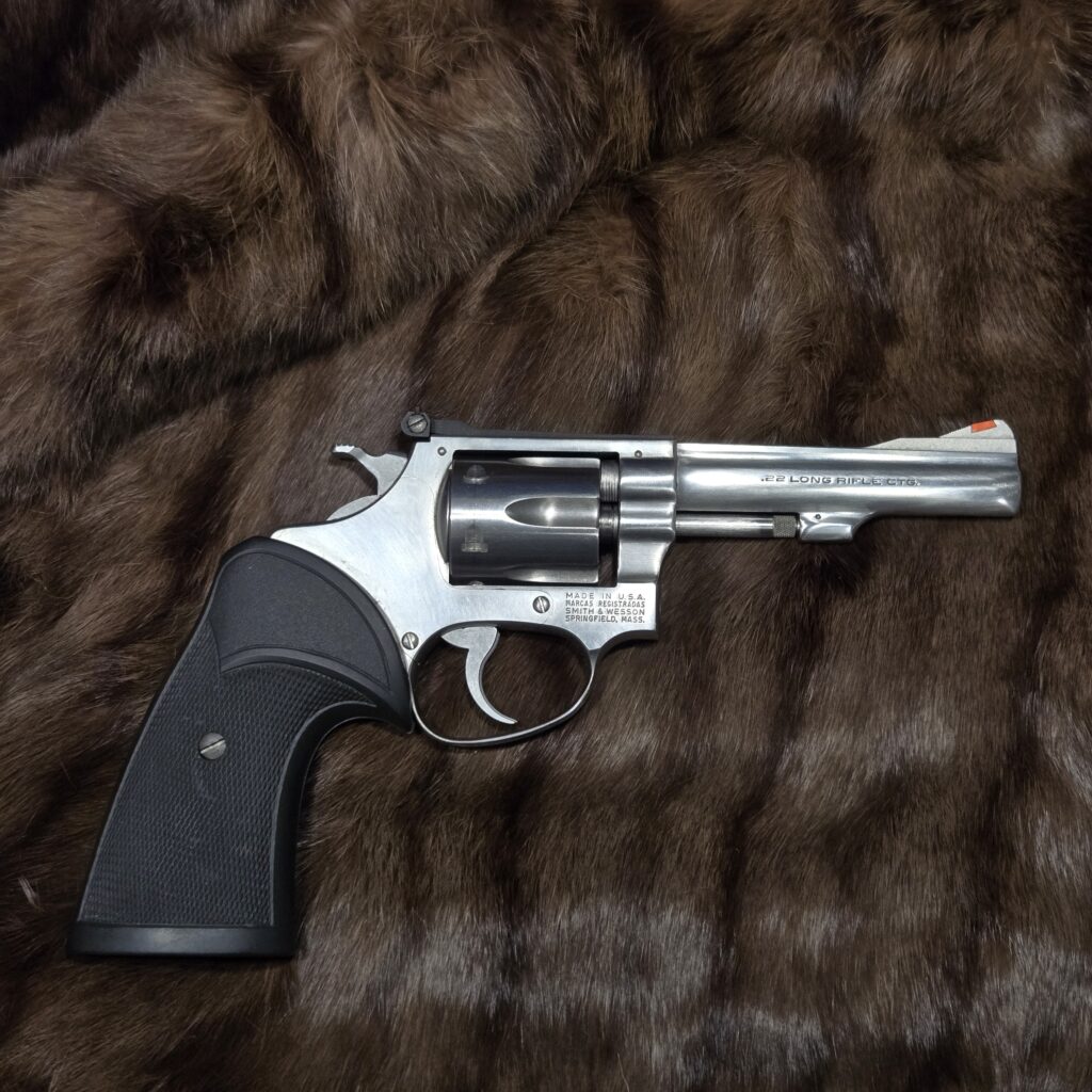 Smith & Wesson Model 63 Stainless .22 LR Kit Gun — Pre-Lock, Pinned Barrel
