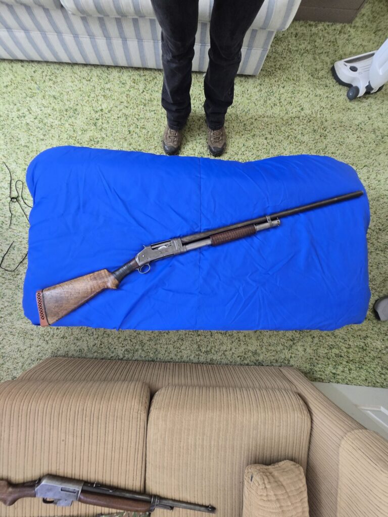 Winchester Model 1897 12ga Trench Gun (Manufactured 1912) — The Last Light on a Long Run